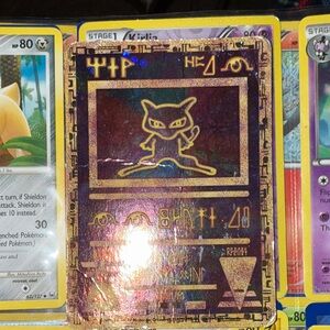Pokemon Trading Cards - Yellow and Purple